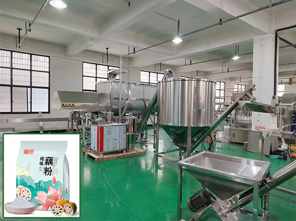 藕粉包装生产线自动化设备实拍图