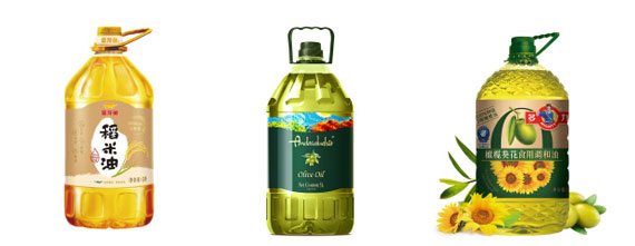 小型食用油生产流水线-食用油流水线灌装样品图